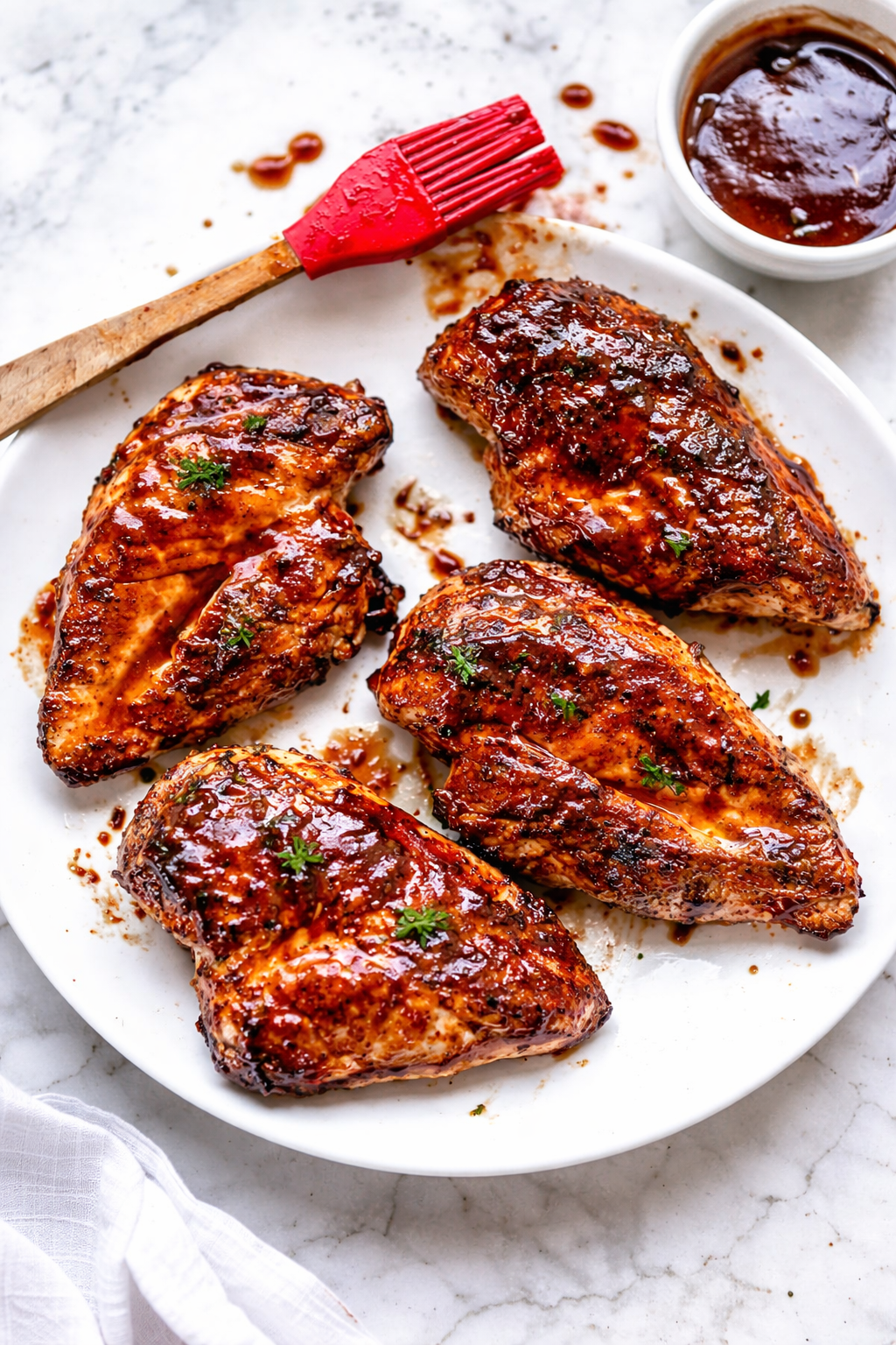 Barbecue chicken plate