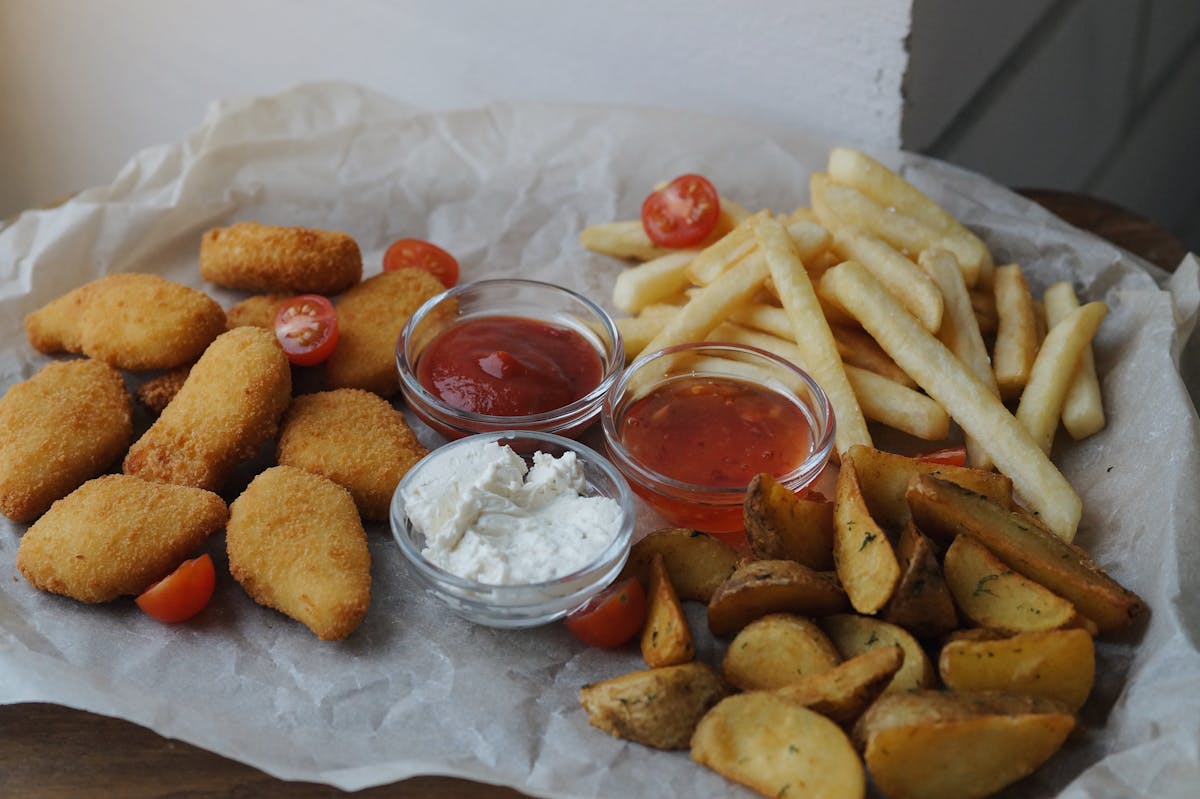Chicken nugget combo with fries